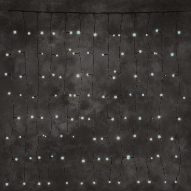 DekorTrend contact LED svetlosna zavesa 140 kom hladno bela 1x2m KDK 012-3